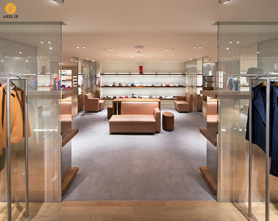 طراحی  دکوراسیون داخلی فروشگاه برند Hermès