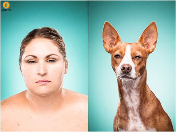 خلاقیت : تقلید انسان ها از میمیک و حالت صورت سگ هایشان