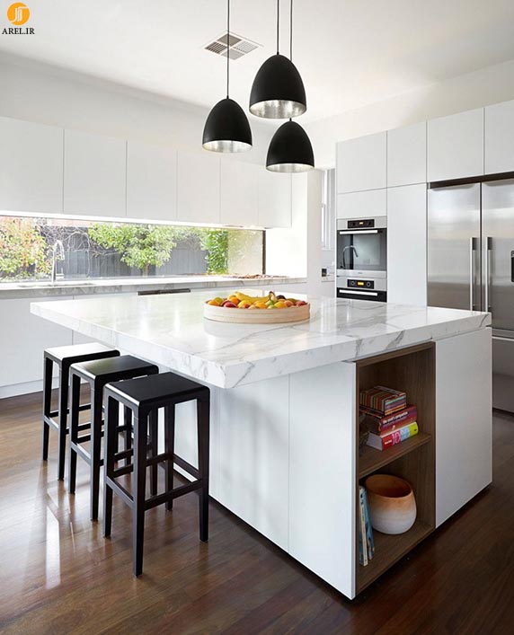 کاربرد رنگ سفید در طراحی داخلی آشپزخانه
