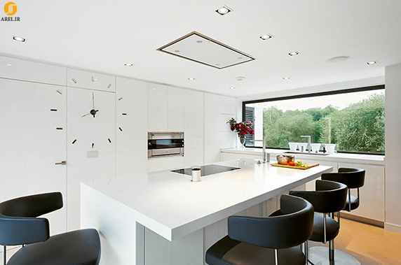 کاربرد رنگ سفید در طراحی داخلی آشپزخانه