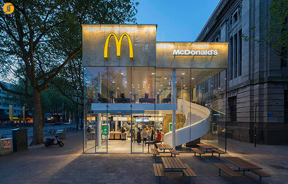 طراحی و معماری ساختمان جدید رستوران مک دونالد