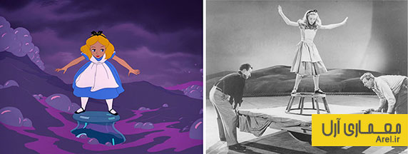 هنر و سینما : عکس های قدیمی مدل والت دیزنی برای انیمیشن آلیس در سرزمین عجایب