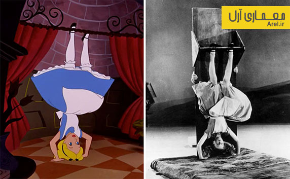هنر و سینما : عکس های قدیمی مدل والت دیزنی برای انیمیشن آلیس در سرزمین عجایب