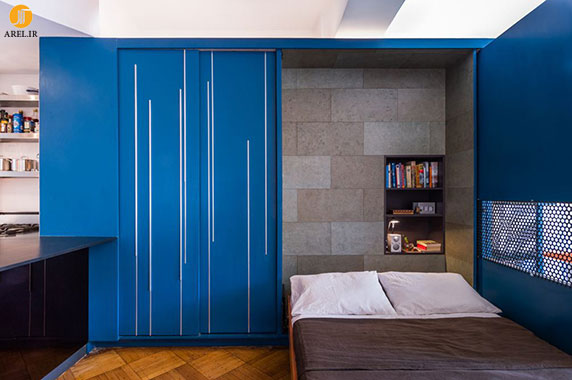 طراحی داخلی آپارتمان کوچک با استفاده از لوازم کم جا