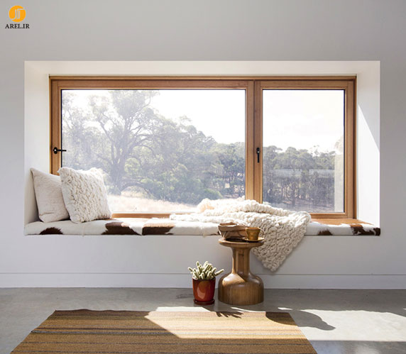  7 نمونه طراحی کاناپه برای جلوی فضای پنجره