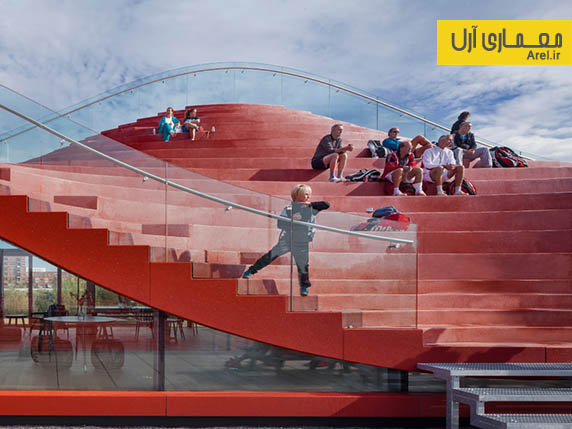 معماری باشگاه تنیس IJburg