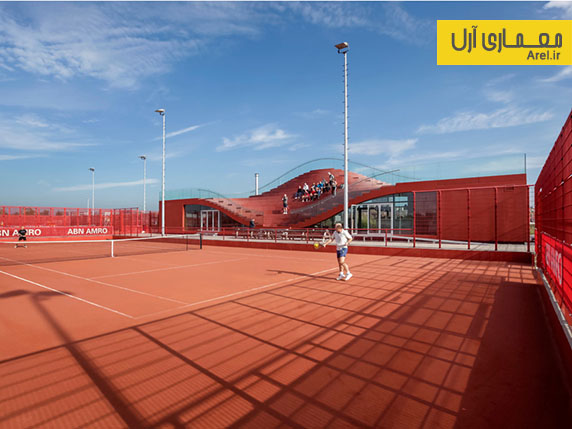 معماری باشگاه تنیس IJburg