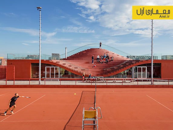 معماری باشگاه تنیس IJburg