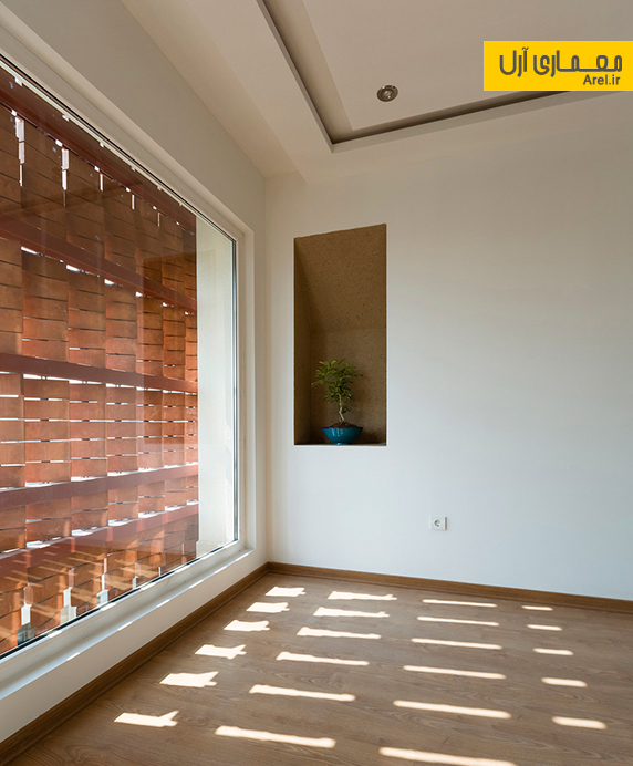 معماری ساختمان مسکونی آجرپوش شهرک اکباتان