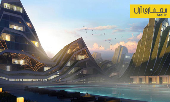 معماری پایدار: معماری و طراحی مجتمع مسکونی با پانل های خورشیدی و بام سبز معماری پایدار: معماری و طراحی مجتمع مسکونی با پانل های خورشیدی و بام سبز