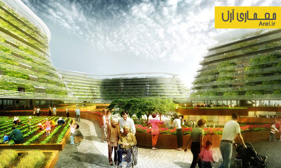 معماری پایدار: معماری مجموعه ای به نام " مزرعه خانه" برای سالمندان