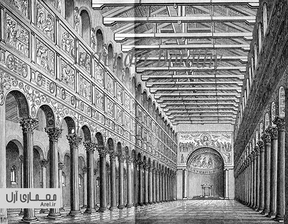 نمای رومی، نمای کلاسیک، اسکیس ساختمان کلاسیک