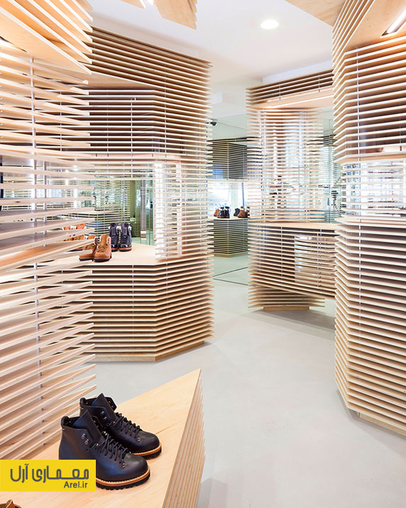 طراحی داخلی فروشگاه کفش FEIT