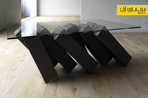 طراحی سری میز های خلاقانه با عنوان megalith