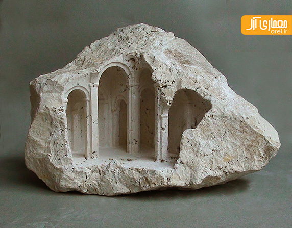 مجسمه های سنگی معماری در ابعاد کوچک، اثر Matthew Simmonds مجسمه های سنگی معماری در ابعاد کوچک، اثر Matthew Simmonds