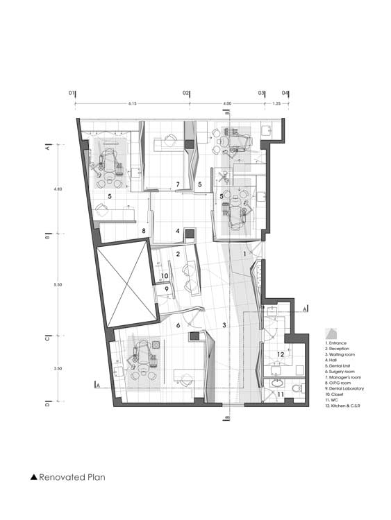 طراحی مطب ٢٥ میلیمتری رضا مفاخر