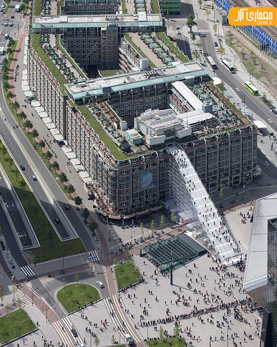 طراحی پلکان غول پیکر توسط گروه معماری MVRDV
