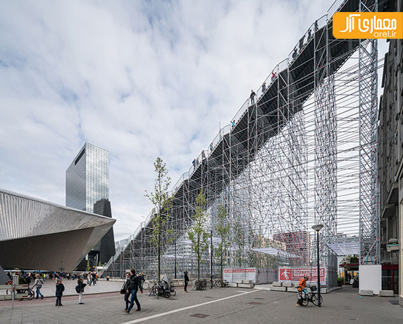 طراحی پلکان غول پیکر توسط گروه معماری MVRDV