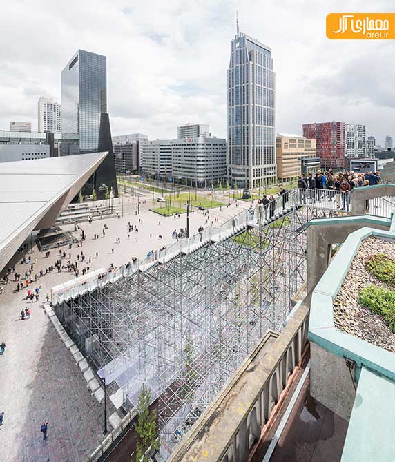 طراحی پلکان غول پیکر توسط گروه معماری MVRDV