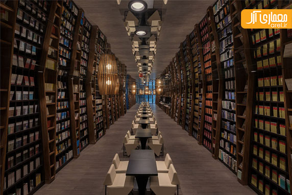 طراحی داخلی کتاب فروشی