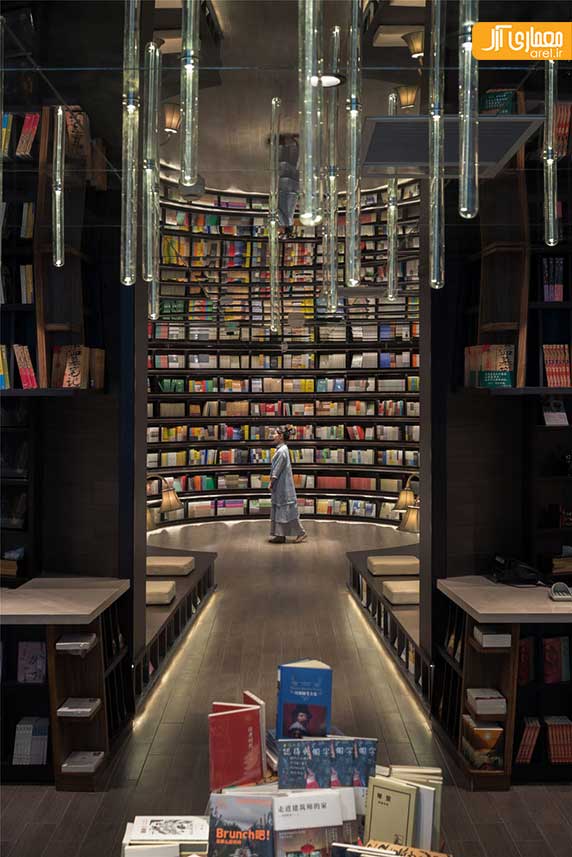 طراحی داخلی کتاب فروشی