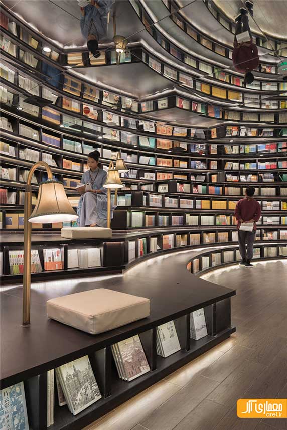 طراحی داخلی کتاب فروشی