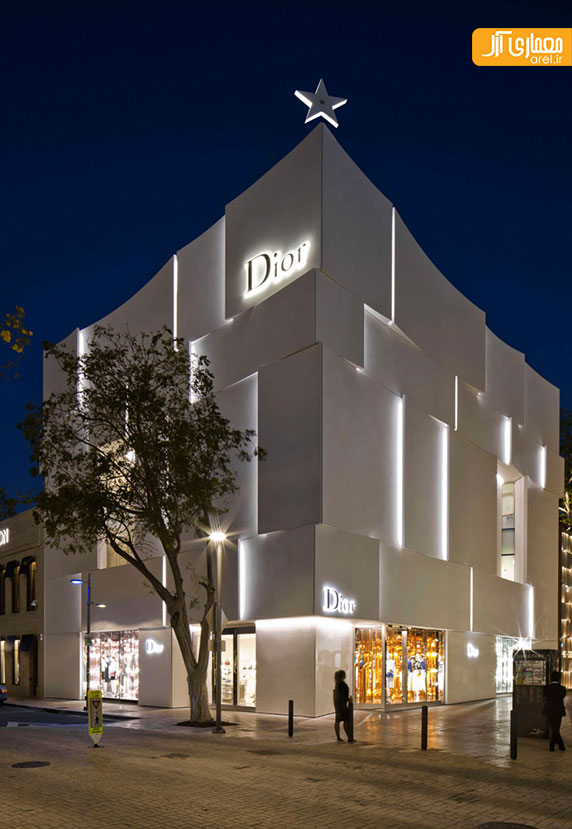 طراحی نمای ساختمان تجاری Dior طراحی نمای ساختمان تجاری Dior