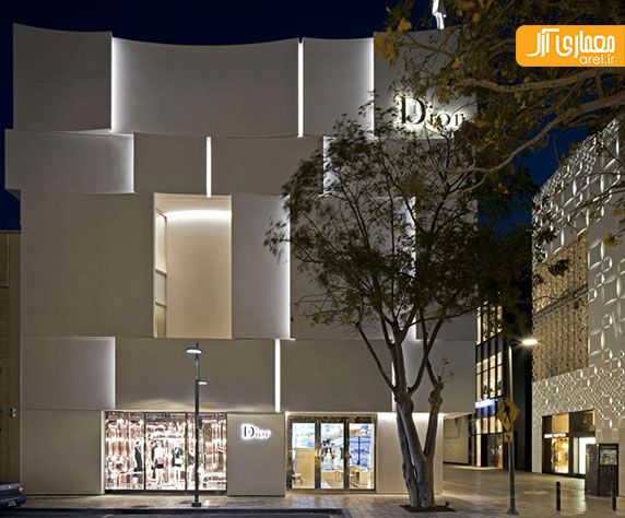 طراحی نمای ساختمان تجاری Dior طراحی نمای ساختمان تجاری Dior