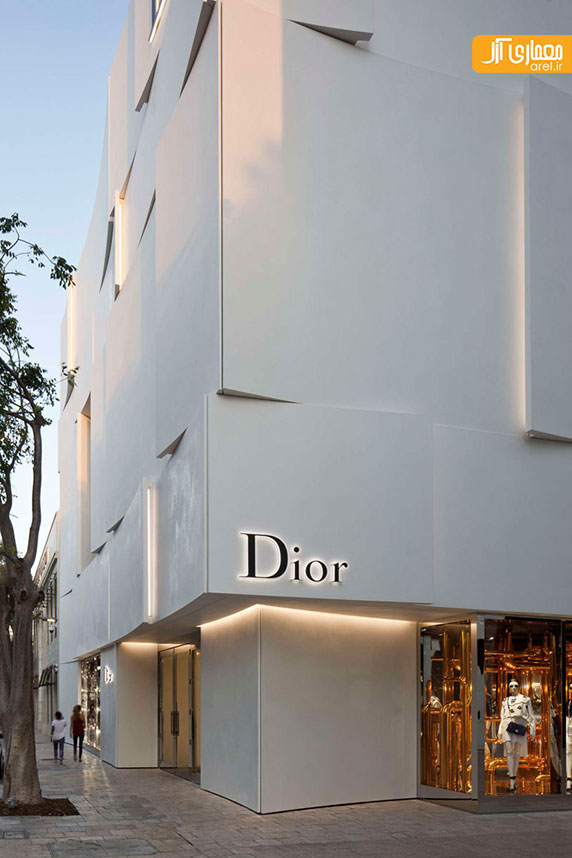 طراحی نمای ساختمان تجاری Dior طراحی نمای ساختمان تجاری Dior