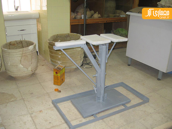 مرمت مجسمه گریفین چغازنبیل مرمت مجسمه گریفین چغازنبیل