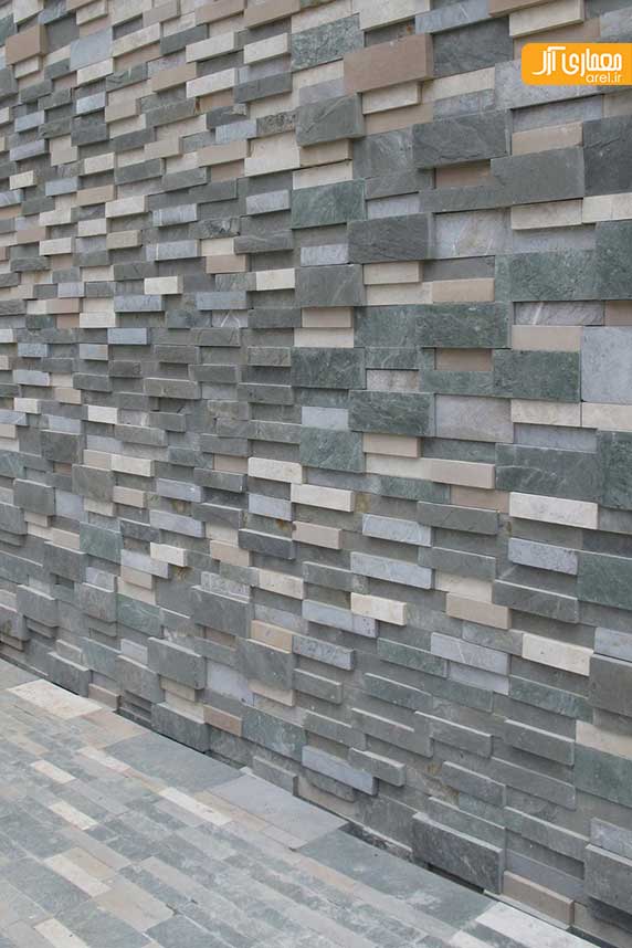 استفاده ی خلاقانه ازمتریال  سنگ در  معماری