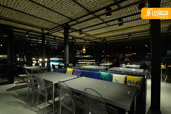 طراحی داخلی رستوران ریواس توسط مهسا مجیدی