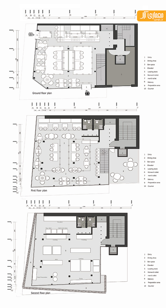 طراحی داخلی رستوران ریواس توسط مهسا مجیدی