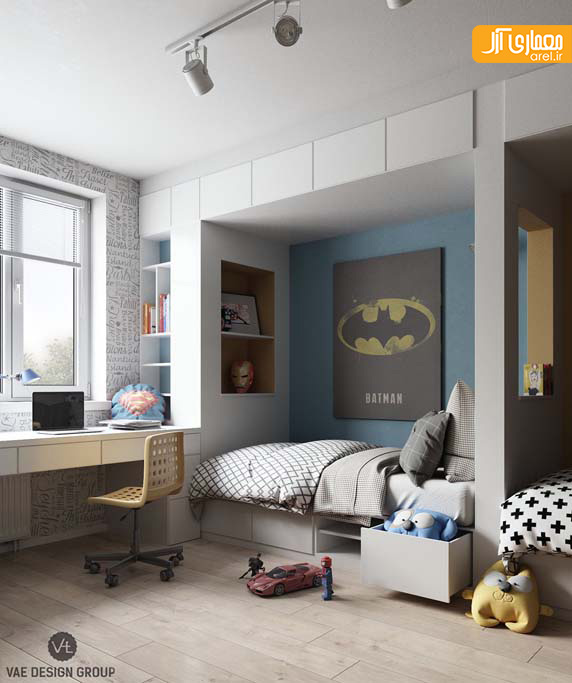 طراحی اتاق خواب های هیجان انگیز برای کودکان