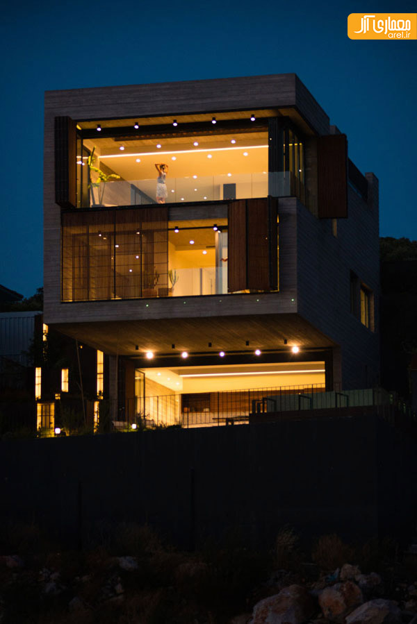 ترکیب چوب و بتن در طراحی نمای خانه ای مشرف به دریای اژه ترکیب چوب و بتن در طراحی نمای خانه ای مشرف به دریای اژه