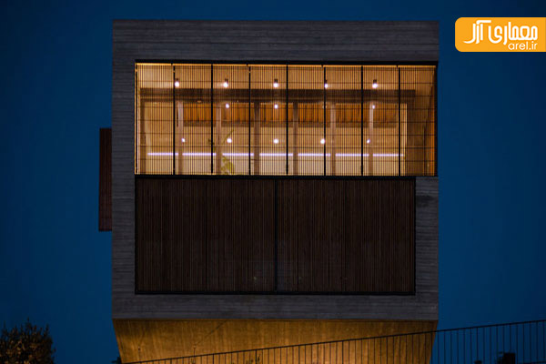 ترکیب چوب و بتن در طراحی نمای خانه ای مشرف به دریای اژه ترکیب چوب و بتن در طراحی نمای خانه ای مشرف به دریای اژه