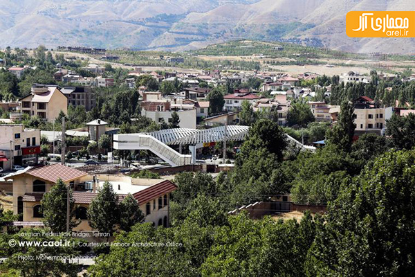 معماری پل عابر پیاده لواسان