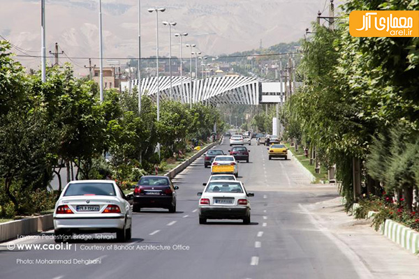 معماری پل عابر پیاده لواسان