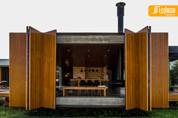 معماری ویلای MCNY با نمای متحرک