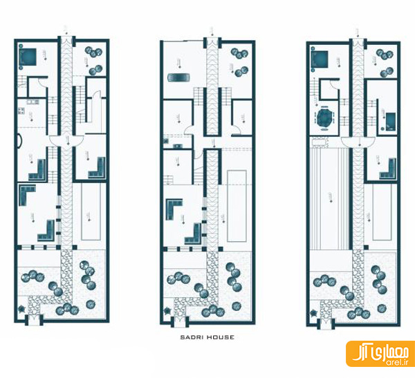 پلان خانه ایرانی صدری