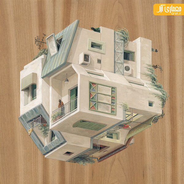 تصاویر گرافیکی معمارانه در فضای سورئال