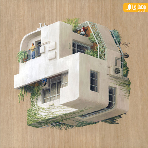 تصاویر گرافیکی معمارانه در فضای سورئال