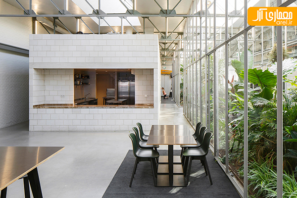 طراحی داخلی دفتر اداری سبز در آمستردام