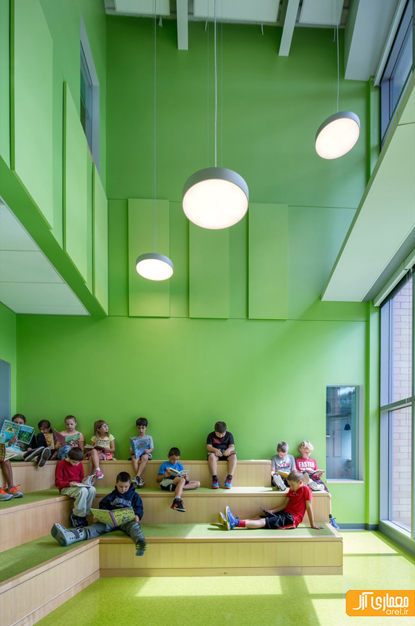 معماری مدرسه ابتدایی جنگلی در آمریکا
