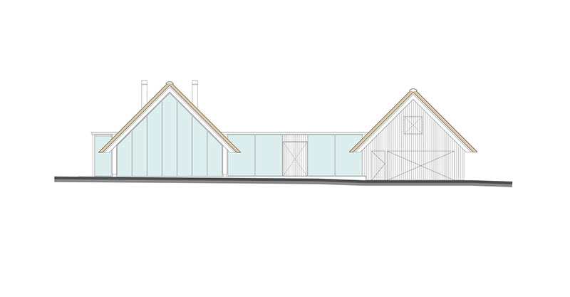 ویلایی به سبک مدرن در حومه شهر