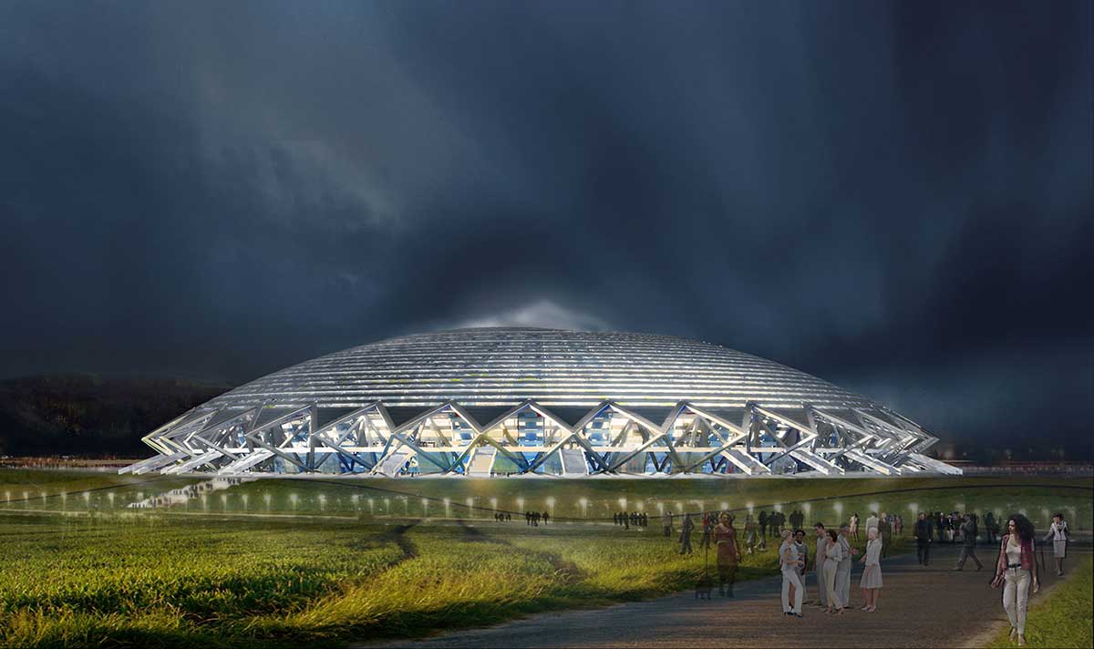 طراحی ورزشگاه کاسموس آرنا جام جهانی 2018