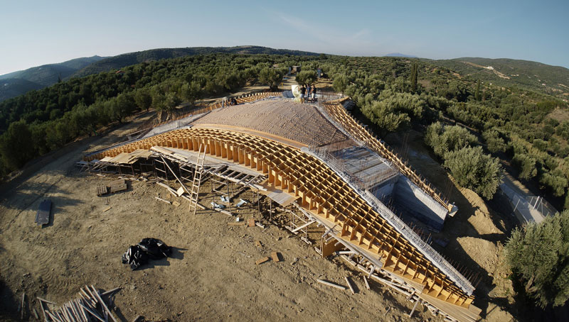 معماری خیره کننده ویلایی در یونان