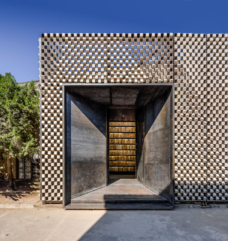 نمای ساختمان آجری