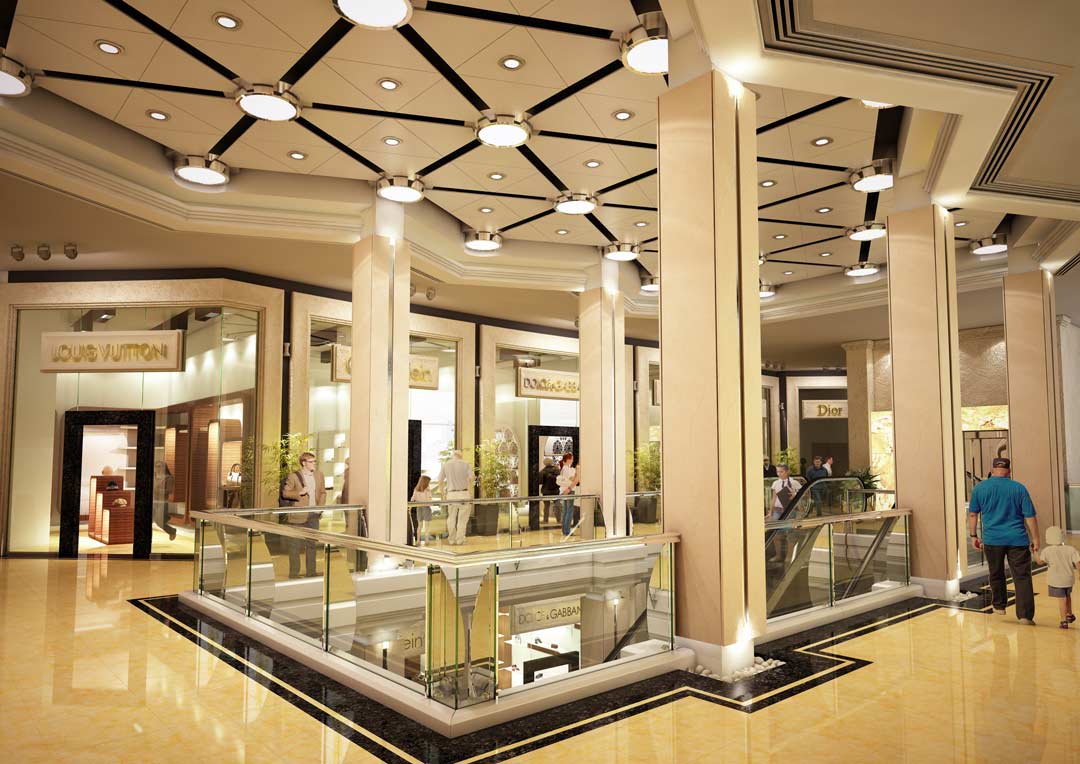 طراحی و معماری کلاسیک بام سنتر فرمانیه