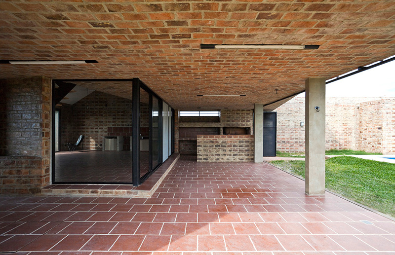 طراحی نما آجری با دیتیل اجرایی